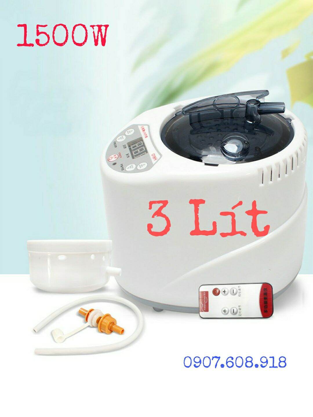 Nồi Xông Hơi 3 Lít Cao cấp-sang trọng- Bh 6 tháng- Thương Hiệu Hero