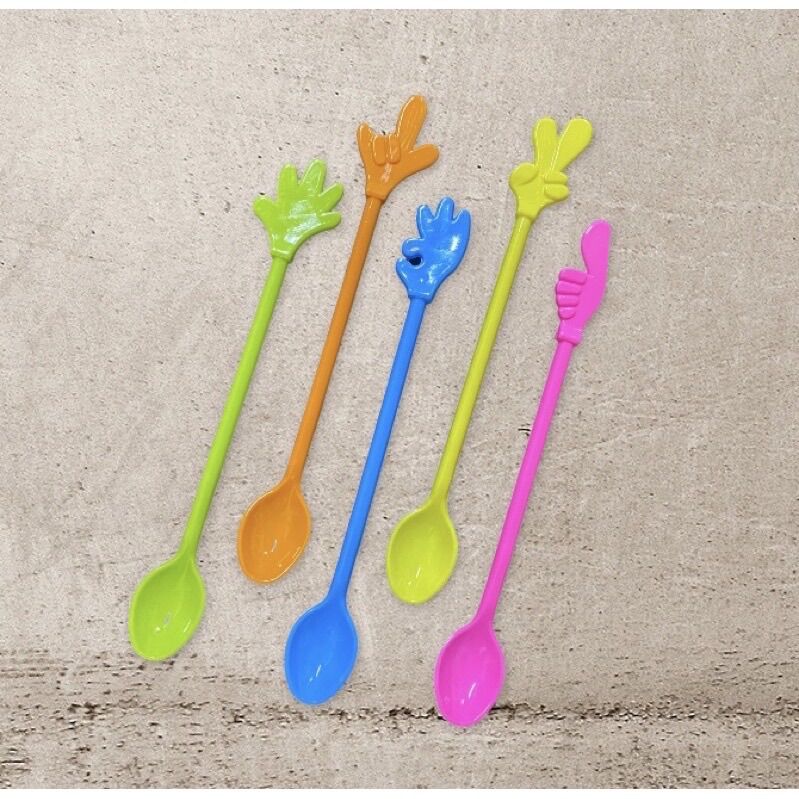 Set 10 Muỗng Cà Phê Hình BÀN TAY (Dài 20cm)