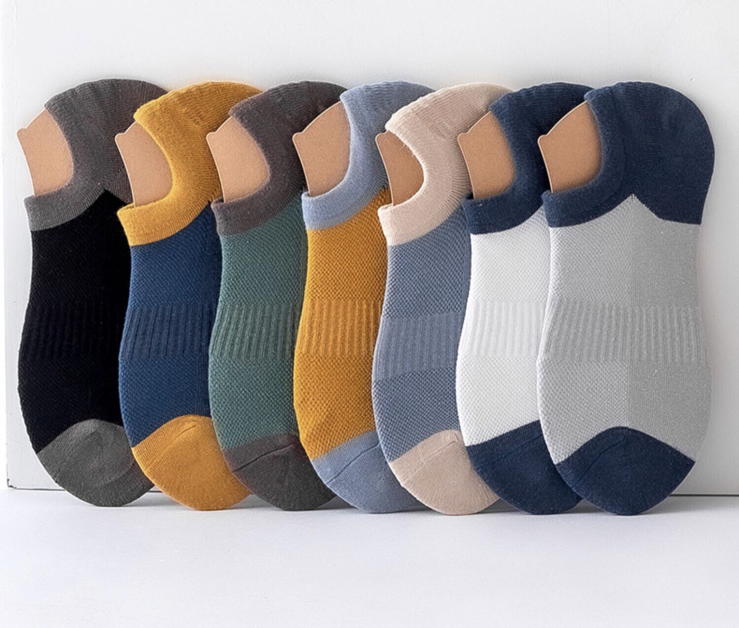 SET 7 ĐÔI Vớ Nam CỔ NGẮN cao cấp , Tất Cổ Ngắn Nam  phong cách trẻ trung lịch lãm chất liệu cotton thấm hút mồ hôi khử mùi