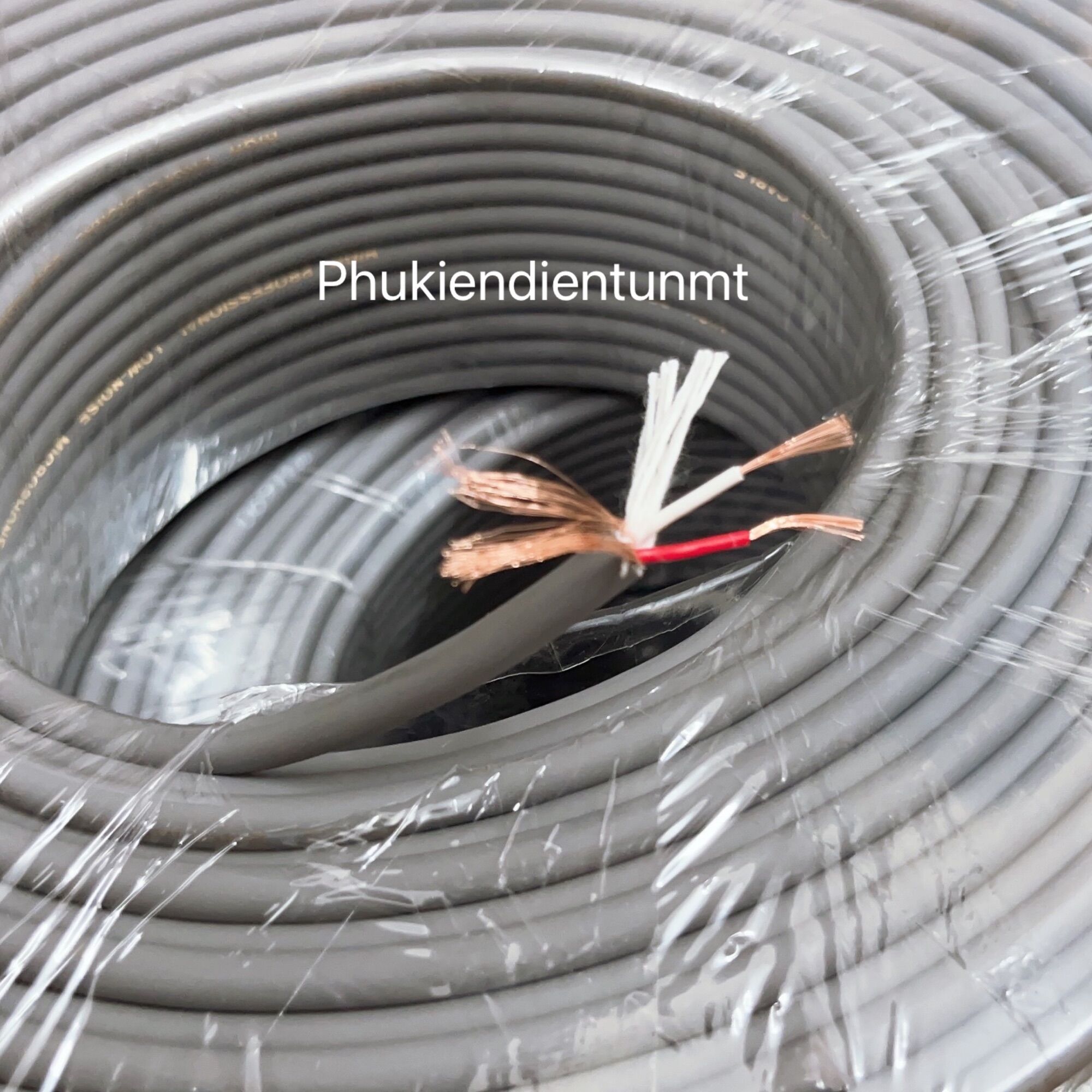 Dây tín hiệu audio , microphone đồng nguyên chất màu ghi / giá 1m