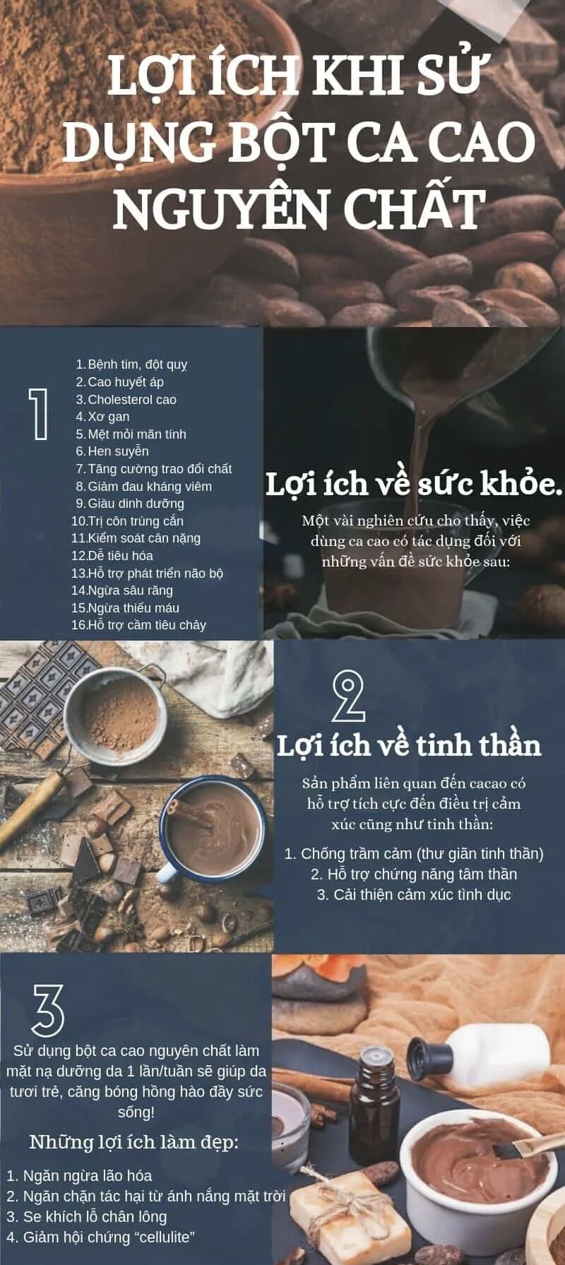 Bột cacao nguyên chất Đắk Lắk 500gr