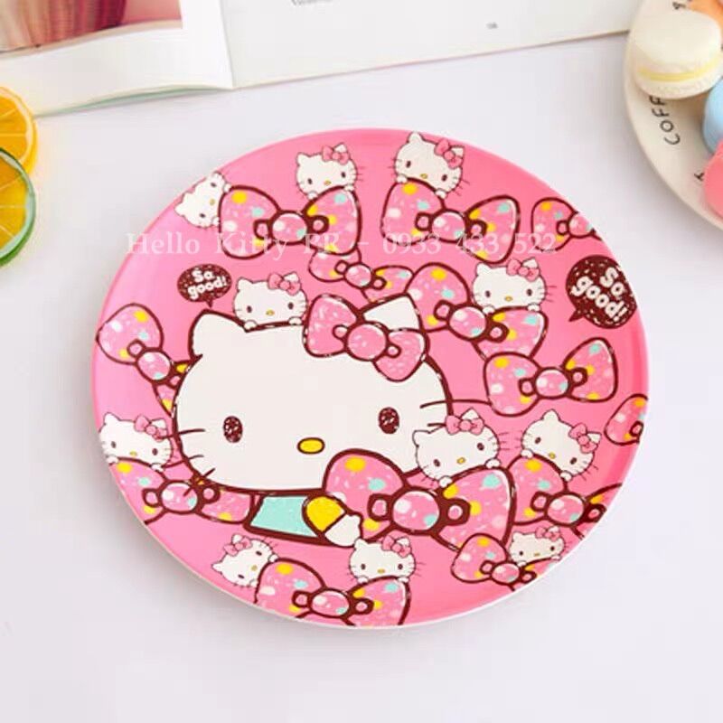 Dĩa đựng thức ăn, đựng trái cây sang trọng Hello Kitty - Doremon Doraemon