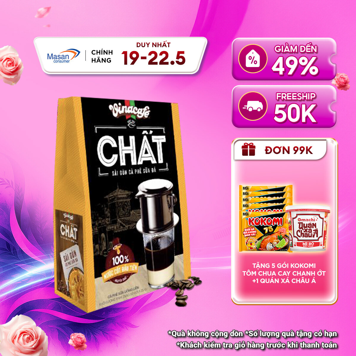 Cà Phê Vinacafé Chất Sài Gòn Cà Phê Sữa Đá - Hộp 10 Gói x 29g