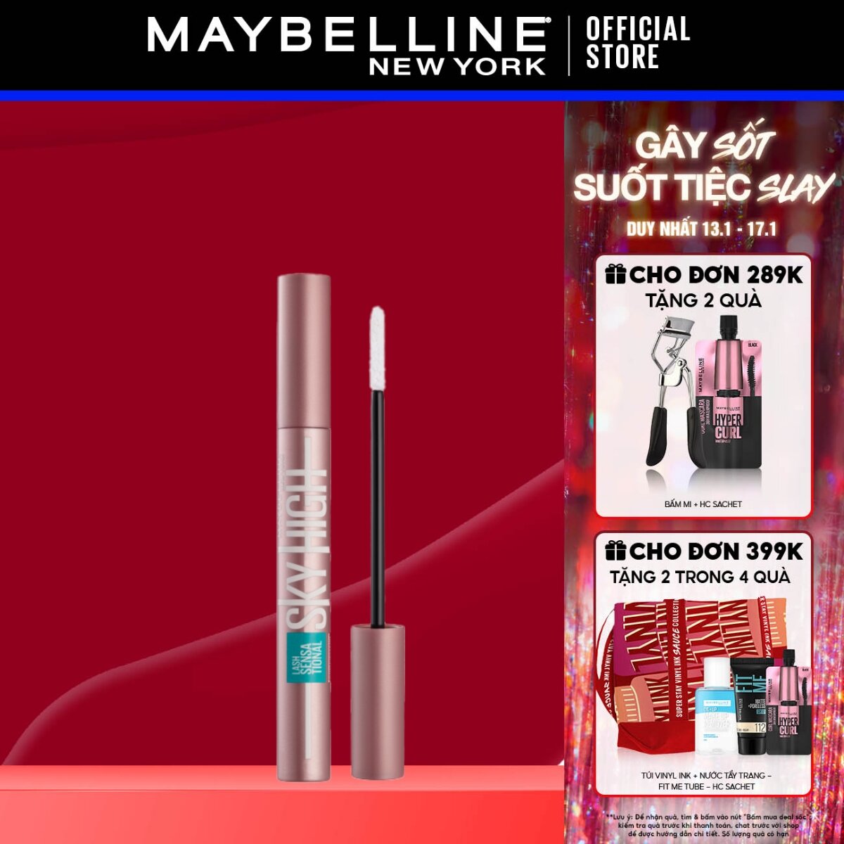 Dưỡng Chất Dưỡng Mi Sky High Lash Sensational Boosting Serum Maybelline New York 5.3ml