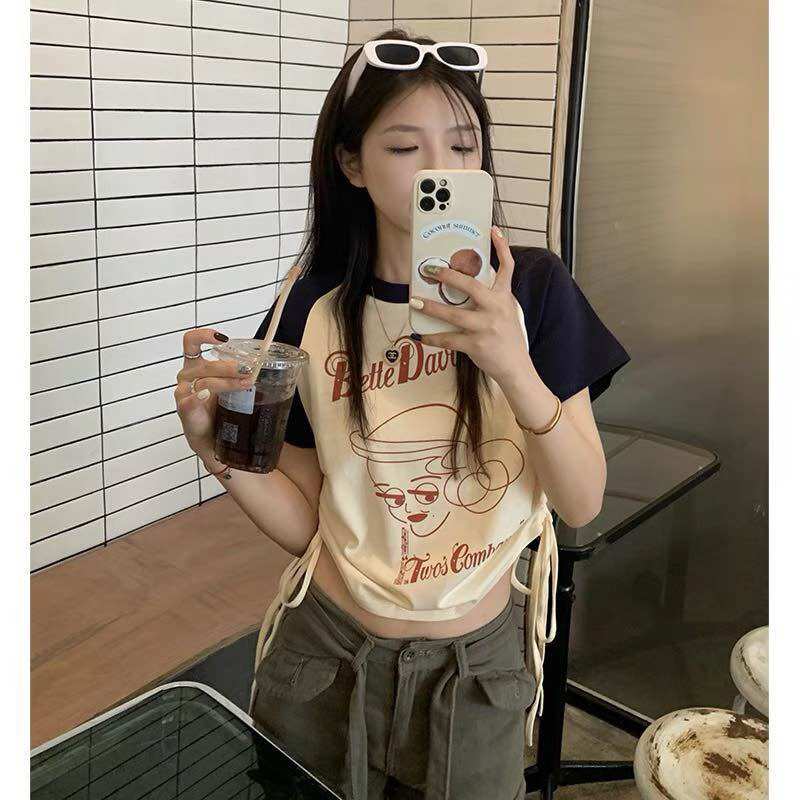 Áo croptop rút dây 2 bên bette dawn