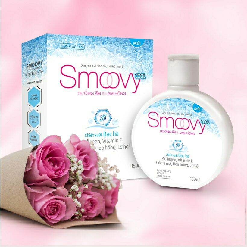 Dung dịch về sinh phụ nữ Smoovy cool mới dưỡng ẩm và làm hồng vùng kín