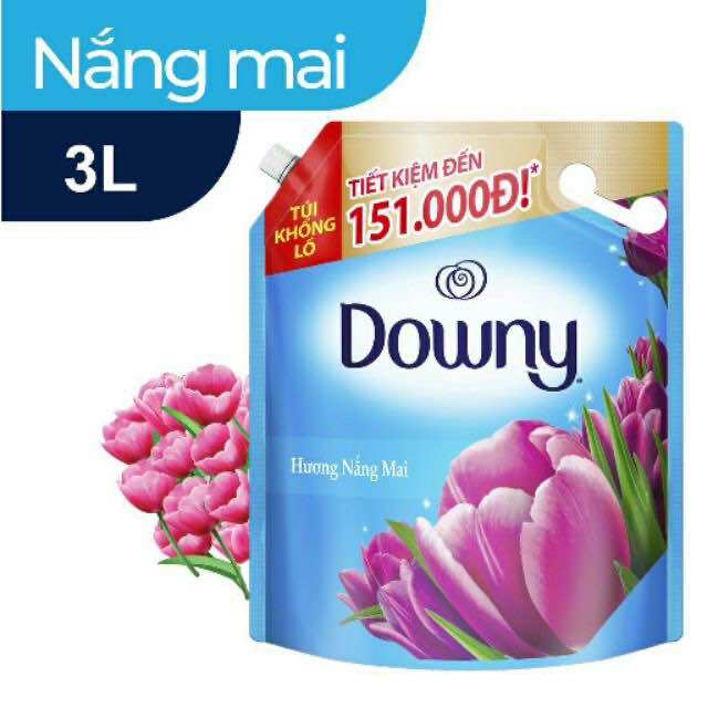 Nước xả vải DOWNY nắng mai hương nước hoa túi 3L