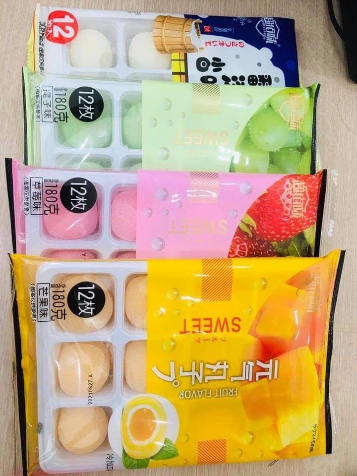 bánh mochi nhân trái cây 100k 3 gói
