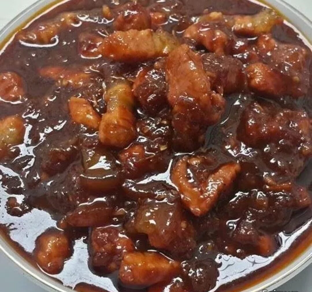 1kg mắm ruốc xào thịt ba rọi, vai