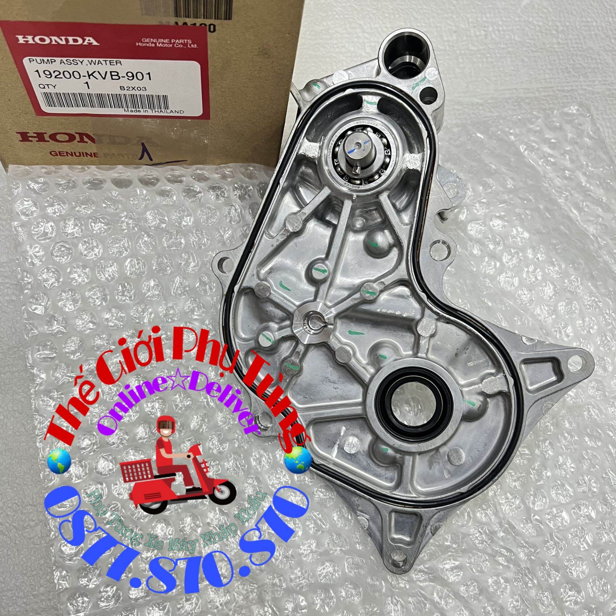 Cụm bơm nước ab 110, click 110 zin honda thái lan - 19200-kvb-901