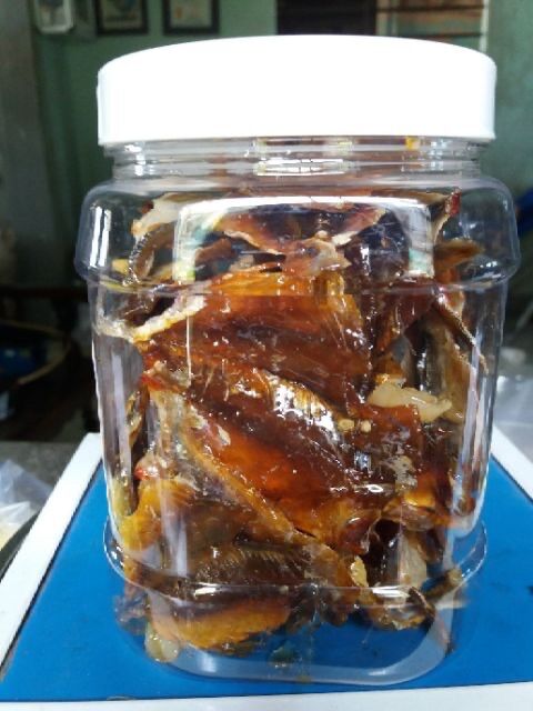 Hủ 250g cá chỉ vàng rim tỏi ớt - ăn vặt - mồi nhậu - ăn cơm