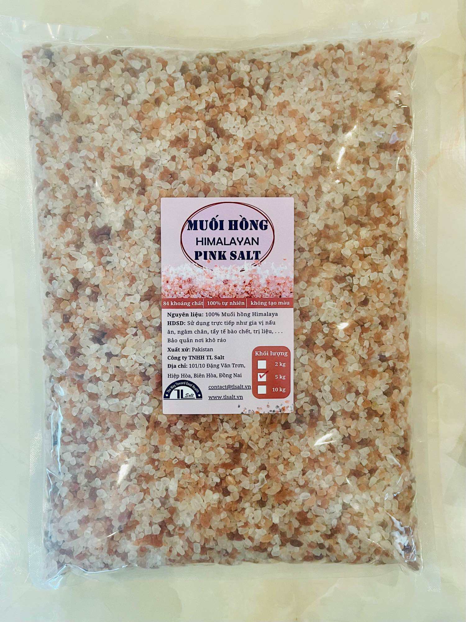 [BÁN SỈ] 10kg Muối hồng Himalaya TL Salt mịn/hạt
