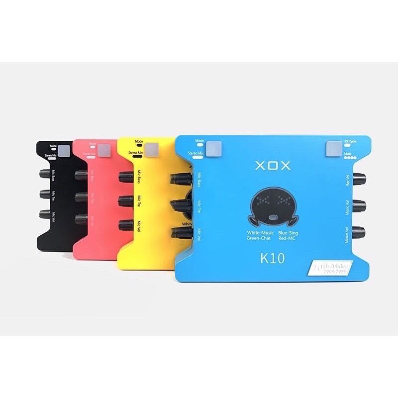 Bộ Thu Ân Soud Card XOX K10 bản 2020 Kèm Mic LGT240 mới nhất tặng tai nghe nhét bh 1 năm