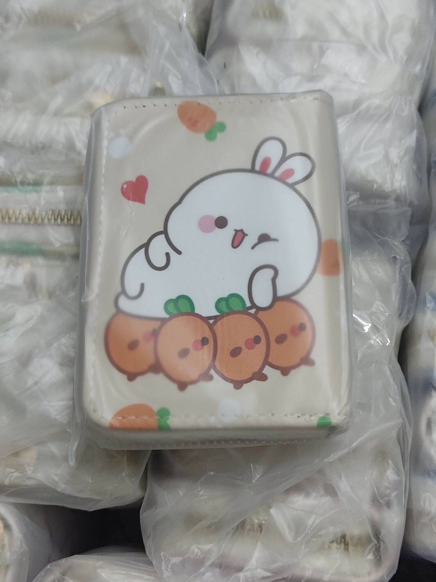 Ví ngắn cầm tay thỏ hoa quả mini cute
