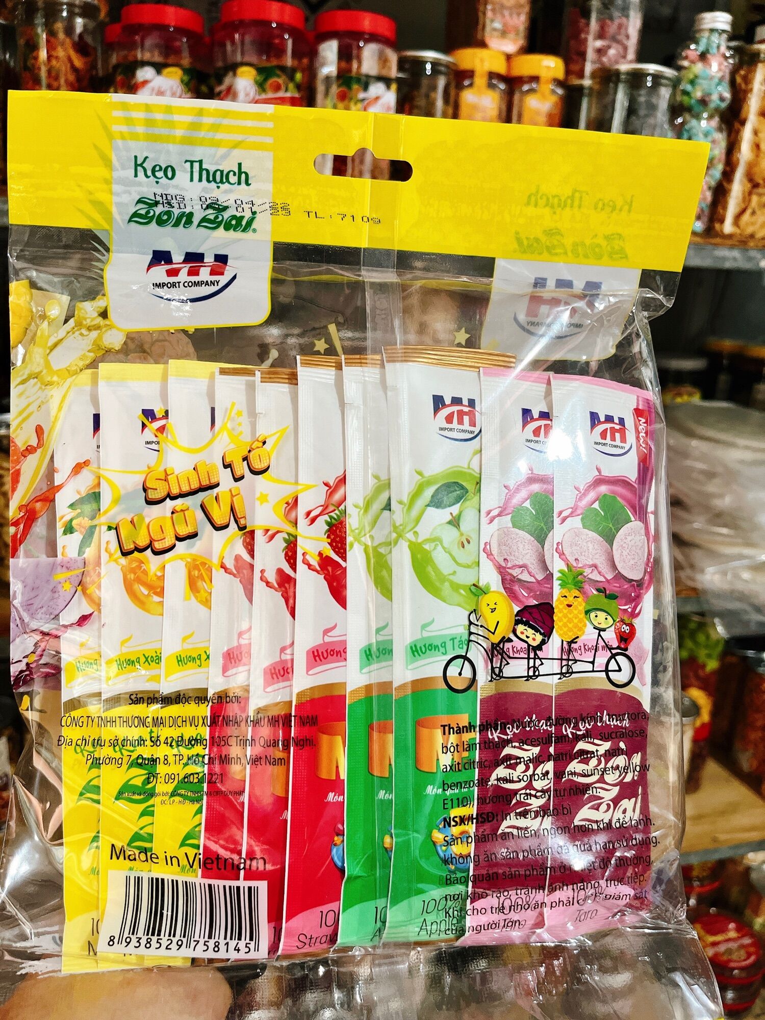 Kẹo thạch Zon Zai MH 710g 22cây