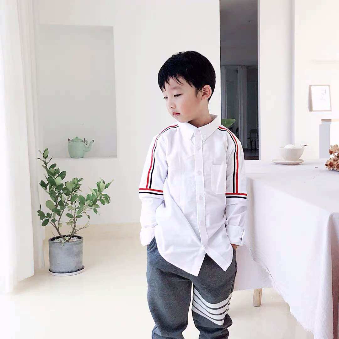 Áo sơ mi Thom brown Kisd, cao cấp