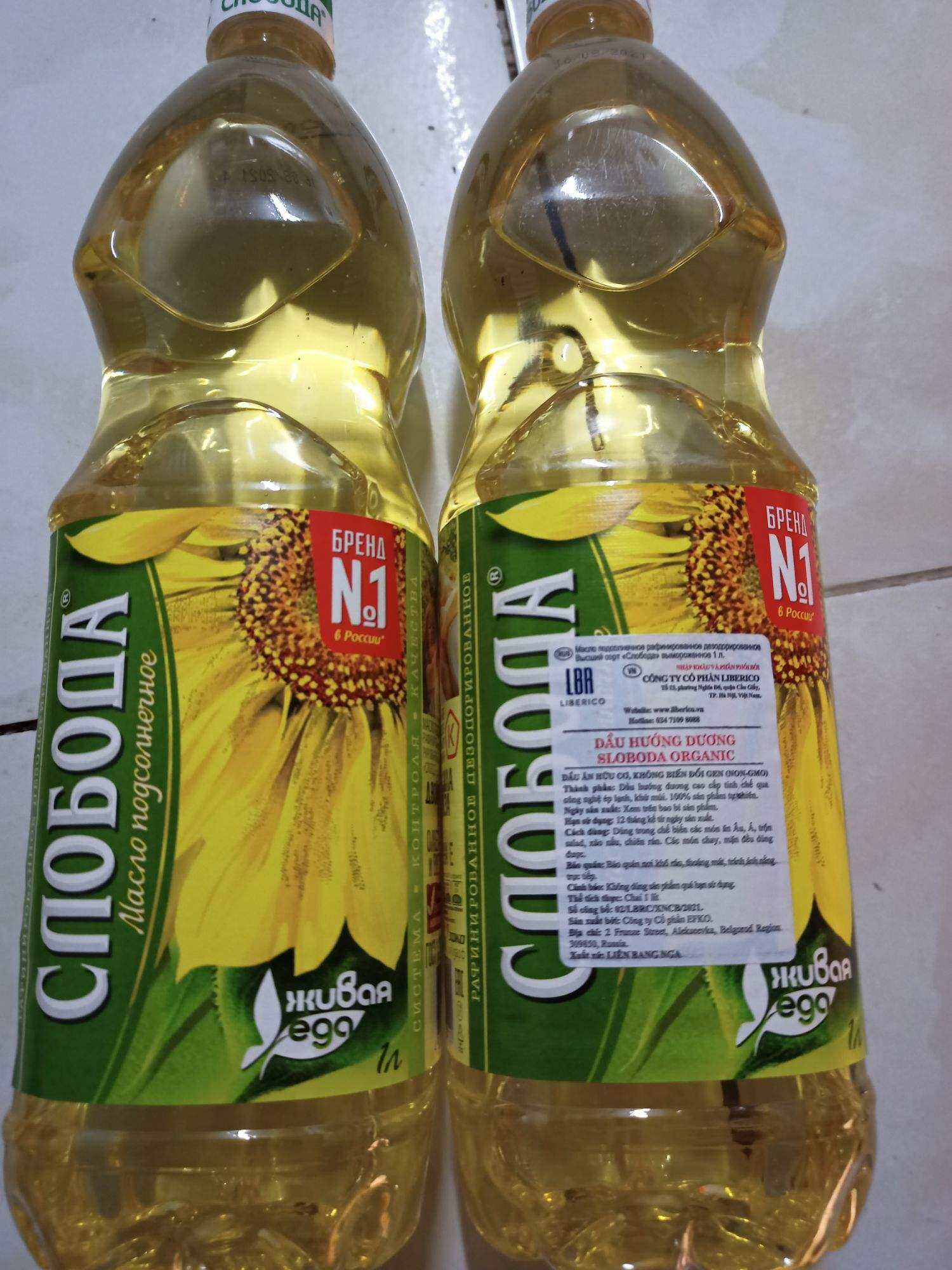 DATE T3/2024. DẦU HỮU CƠ HOA HƯỚNG DƯƠNG NGA