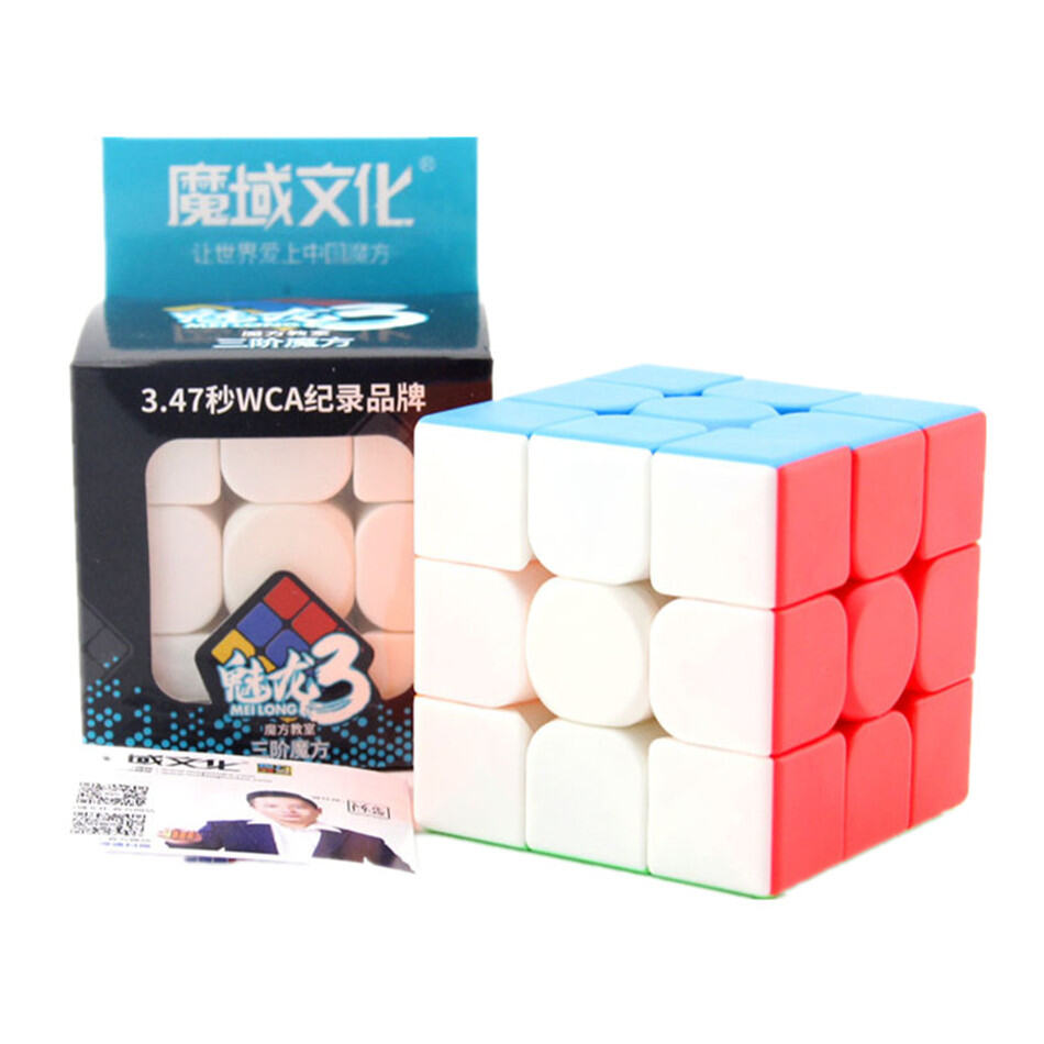 ECube Moyu Meilong 3X3 Khối 3 Lớp Tốc Độ Đồ Chơi Xếp Hình Dành Cho Trẻ Em Stickerless Lớp Học Chuyên Nghiệp Giáo Dục Nhựa