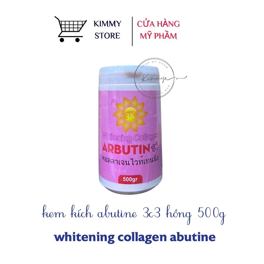 Kem kích trắng abutine 3c3 hồng 500g lẻ 1 hủ
