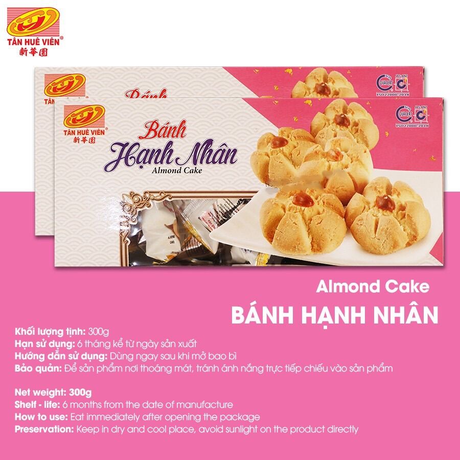 Bánh Hạnh Nhân Tân Huê Viên