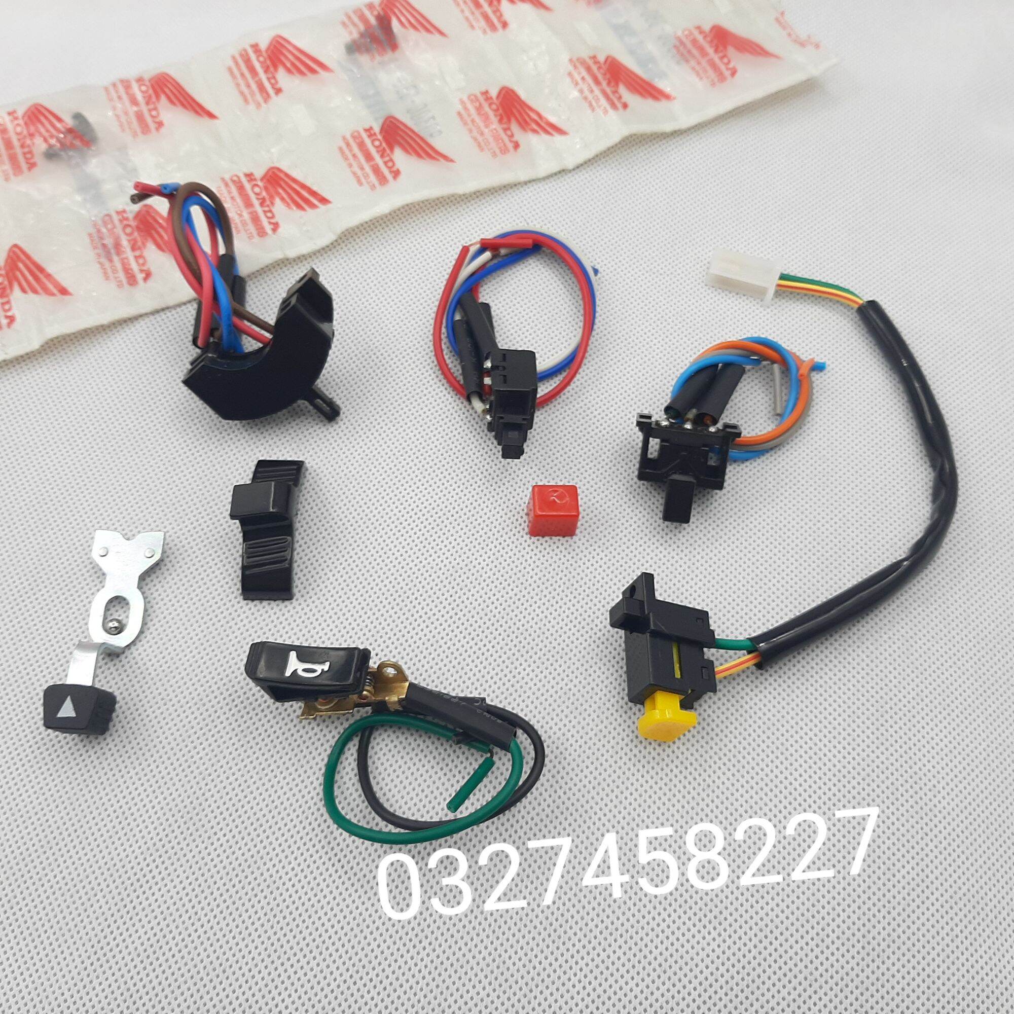 Bộ 5 nút bật công tắc xe wave alpha, zx đời đầu xịn