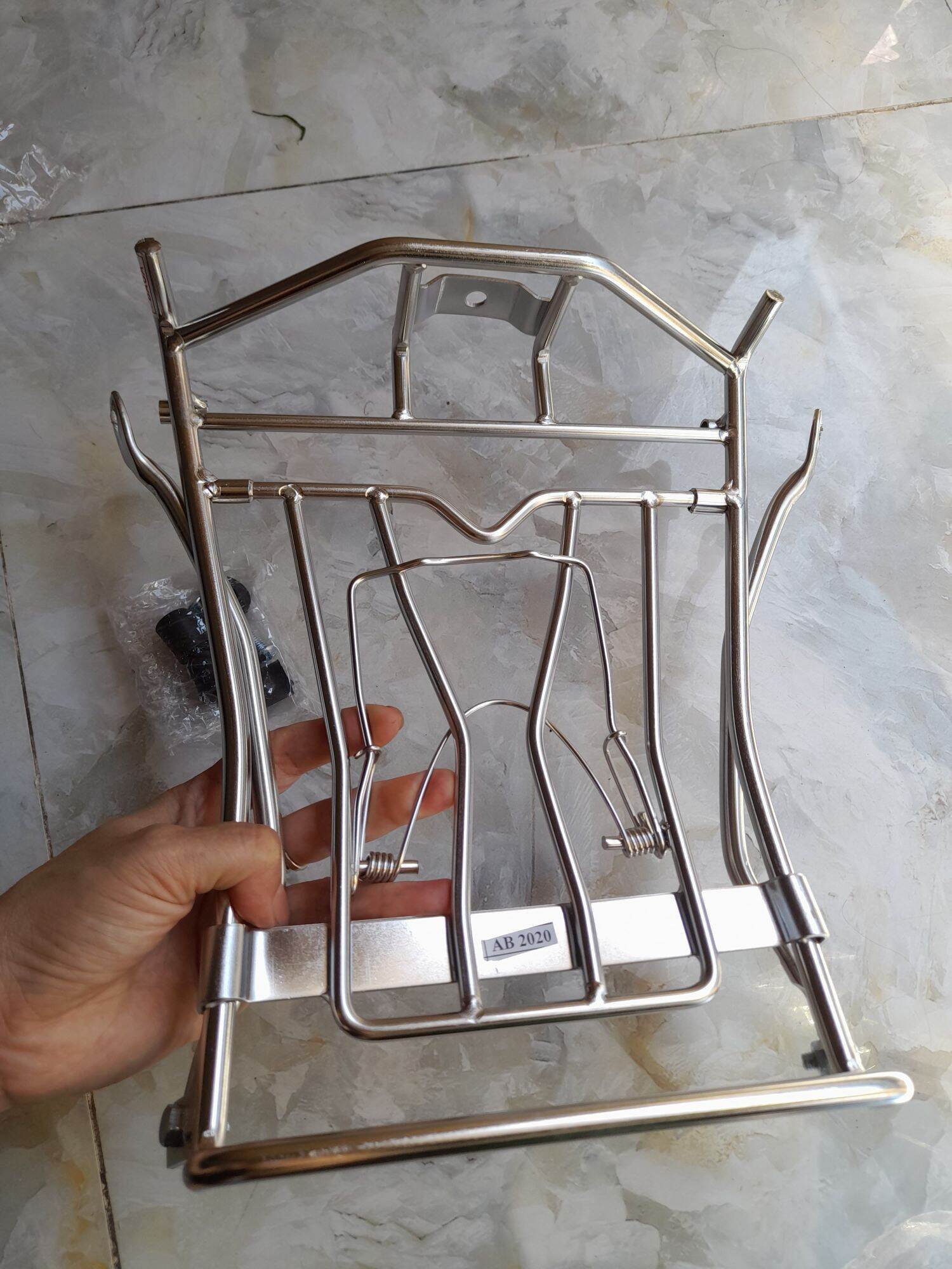 Baga giữa inox 10ly gắn xe airblade 2013 đến 2020