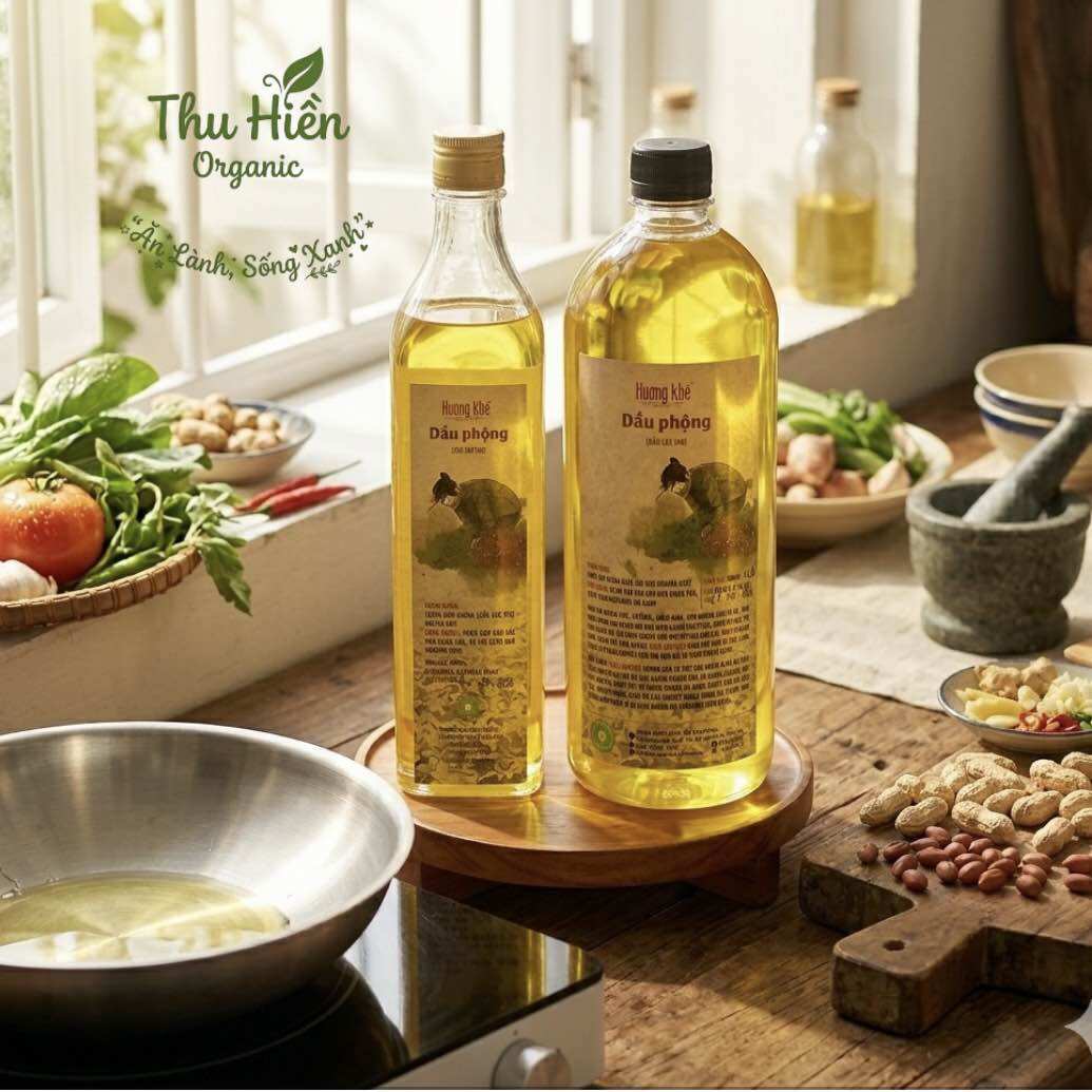 Pure Peanut Oil (Lac Oil) Huong Khhe
- Hand-Pressed Cooking Oil, Grown Without Chemicals