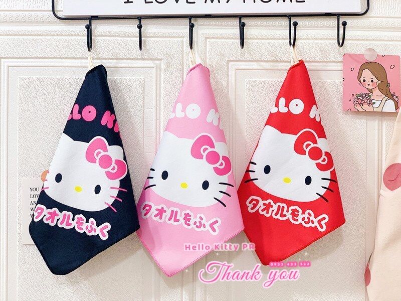 Khăn lau tay Hello Kitty - Doremon Doraemon