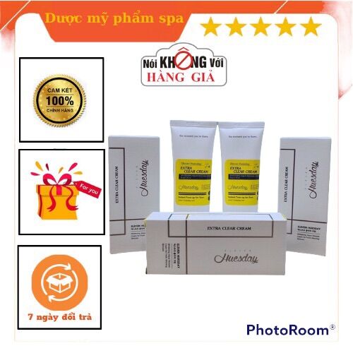 Kem dưỡng trắng da mờ thâm nám,dưỡng tráng sáng da,đồng đều màu da Huesday extra clear cream 50g DƯỢC MỸ PHẨM SPA
