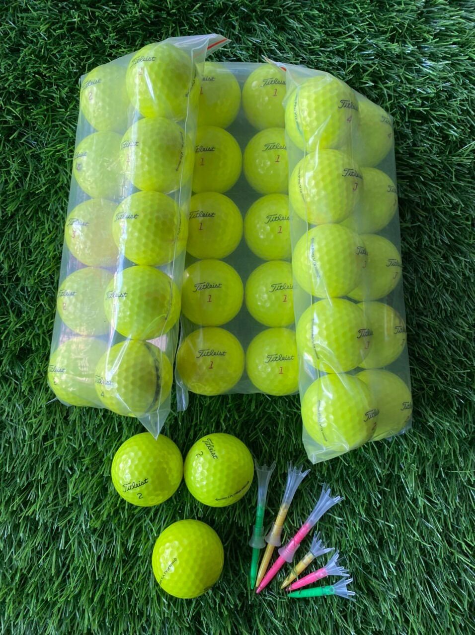Bóng Titleist Prov1-V1x màu vàng 99%(10quả)