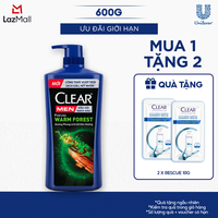 Dầu Gội Đầu CLEAR MEN Perfume Warm Forest Đánh Bay Gàu Ngứa Và Lưu Hương Nước Hoa Đẳng Cấp 600G