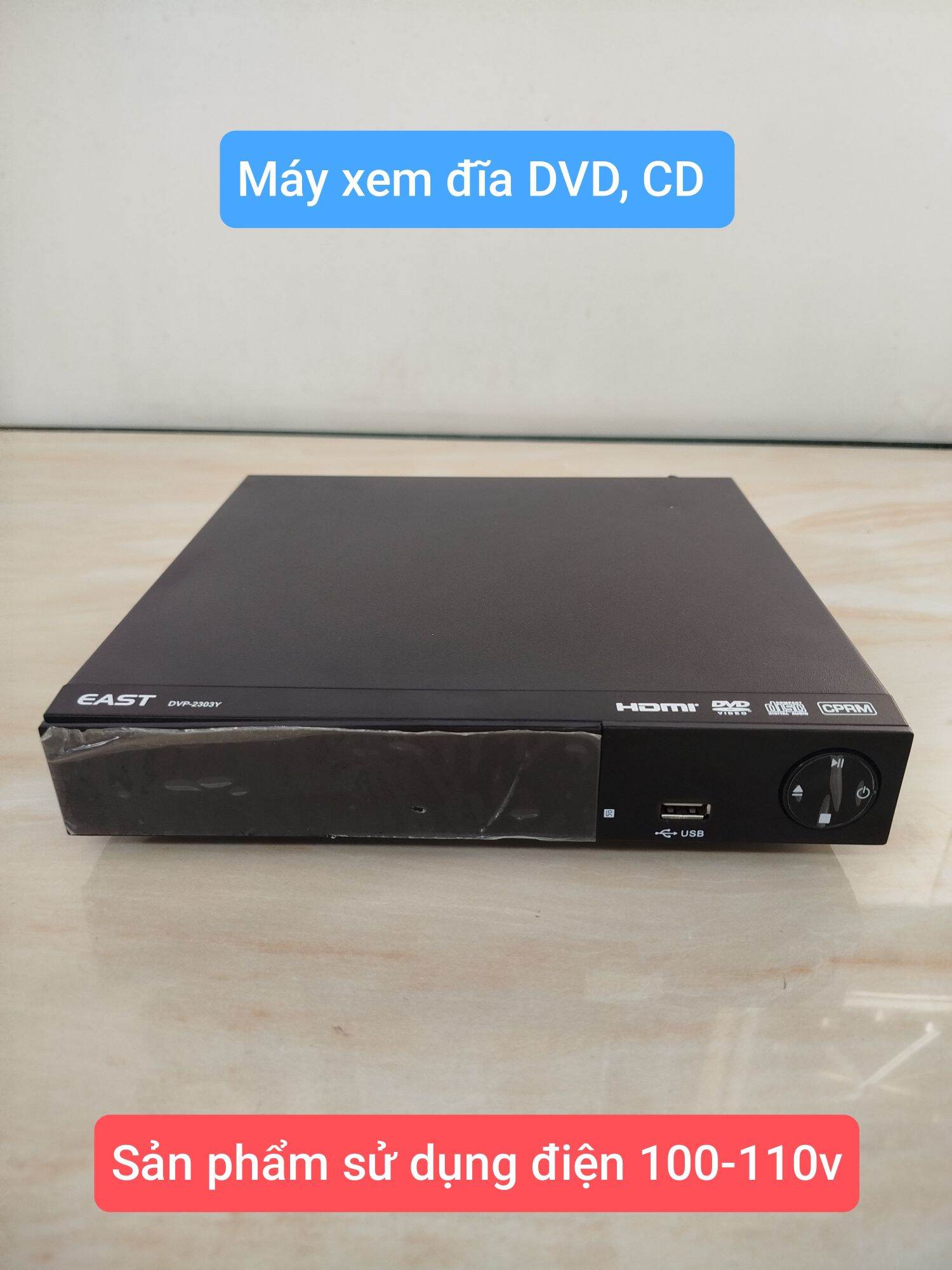 Máy xem đĩa DVD EAST DVP-2303Y, hàng si Nhật
