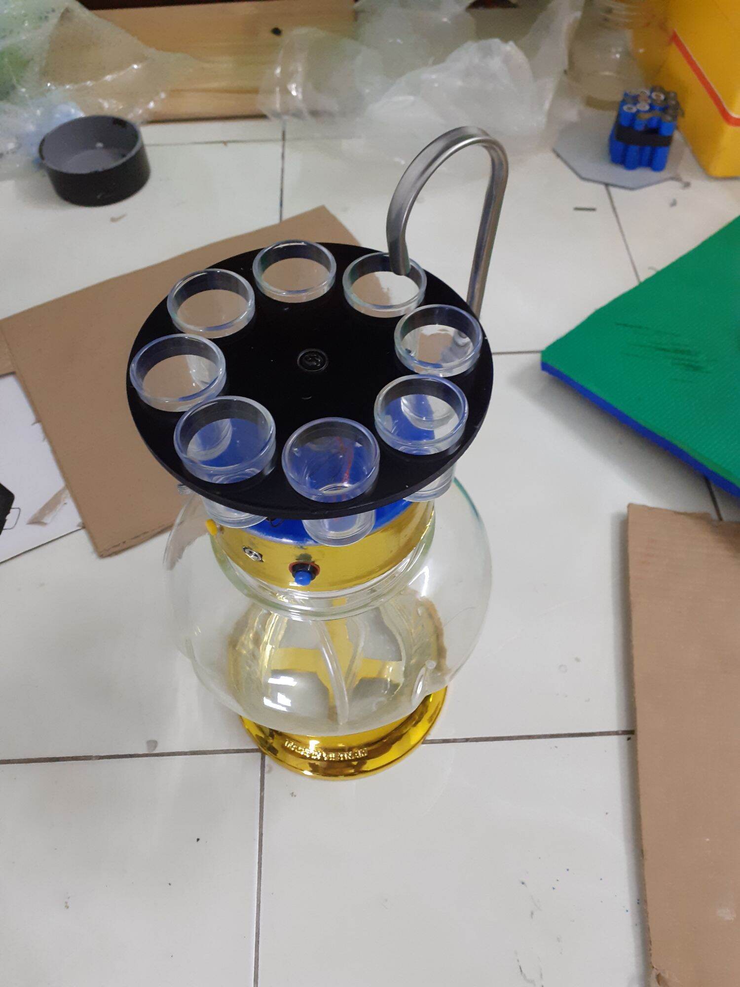 Máy rót tự động nhiều ly-bình thủy tinh 2,5 lít 8 ly