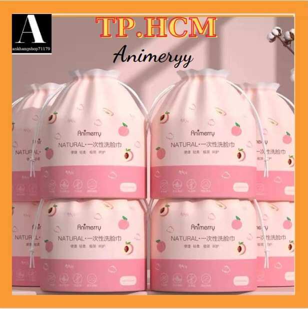 Khăn lau mặt 1 lần animerry cuộn 40 khăn