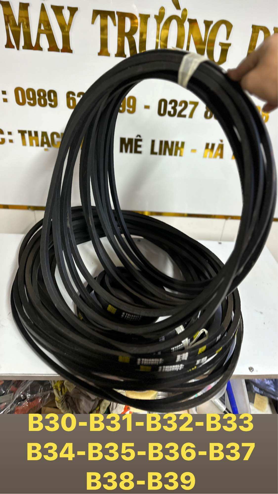 Dây curoa bản b đầu 3 = b30-b31-b32-b33-b33-b35-b36-b37-b38-b39