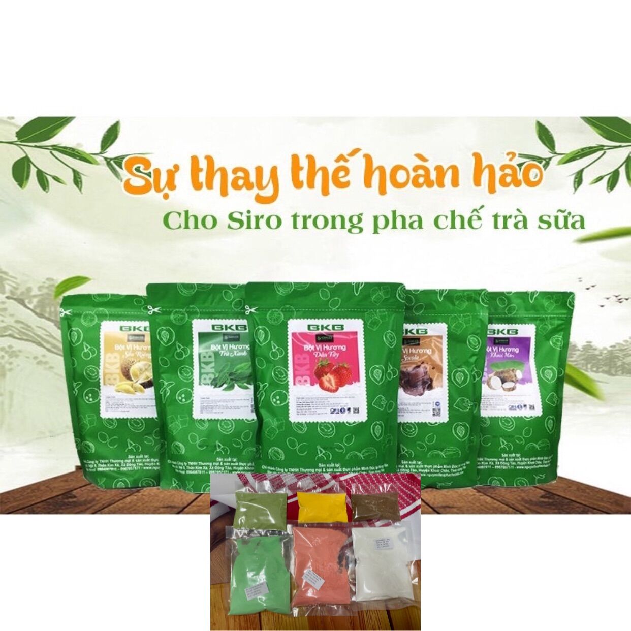 Bột vị pha trà sữa BKB chia 100g