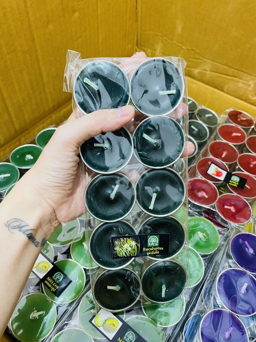 Nến Hoa Thái Lan Rất Thơm Vỉ 10 Chén Nến
