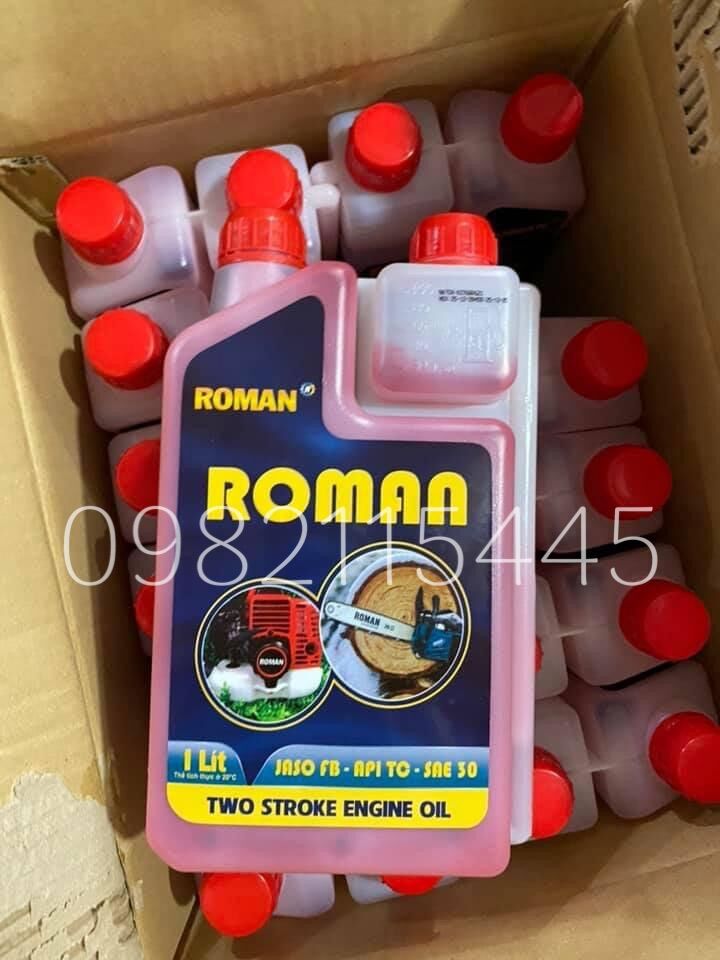 Nhớt pha xăng cho động cơ 2 thì ROMAN cho máy cưa xích, cắt cỏ