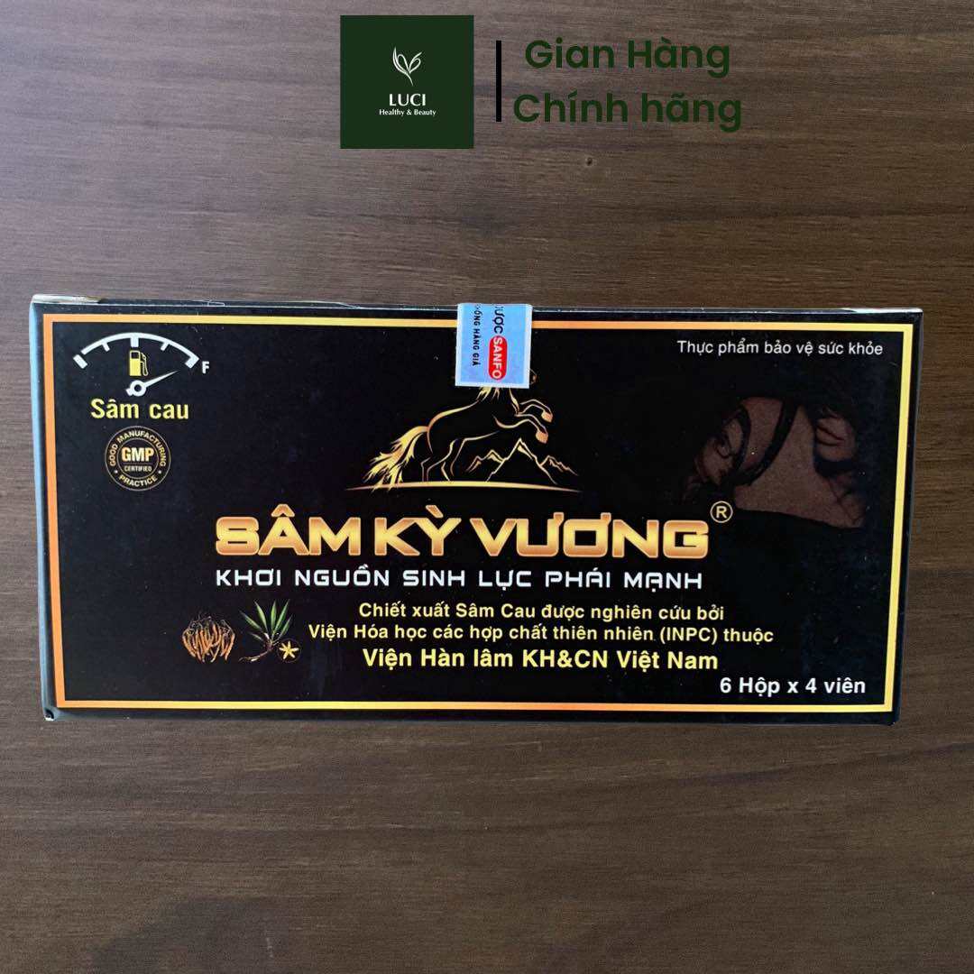 Hộp lớn 24 Viên Sâm Kỳ Vương| Viên uống bổ thận, tăng cường SL Nam nhanh| CÓ CHE TÊN