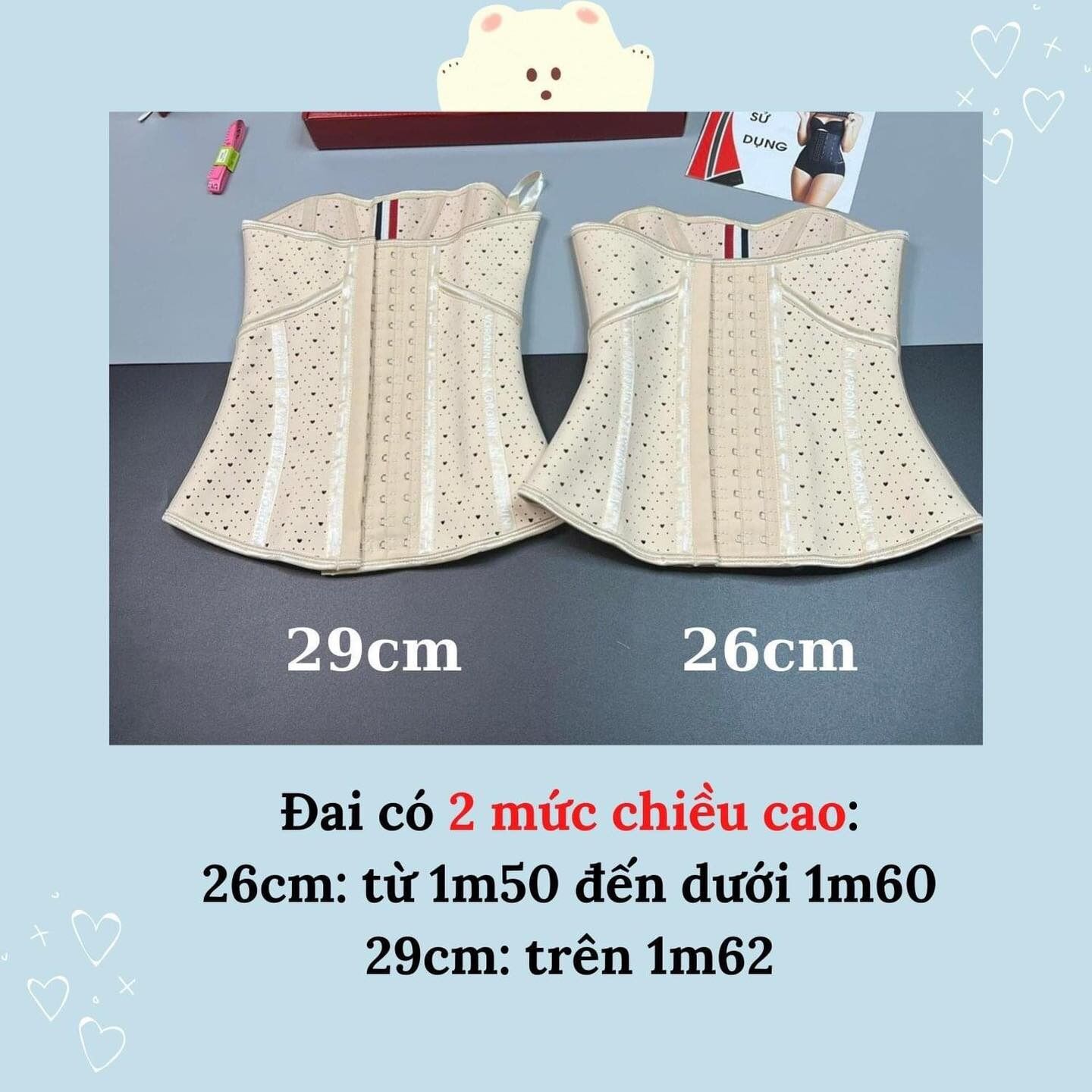 Đai siêu eo Voronin ( tặng thanh nối + lót liner )
