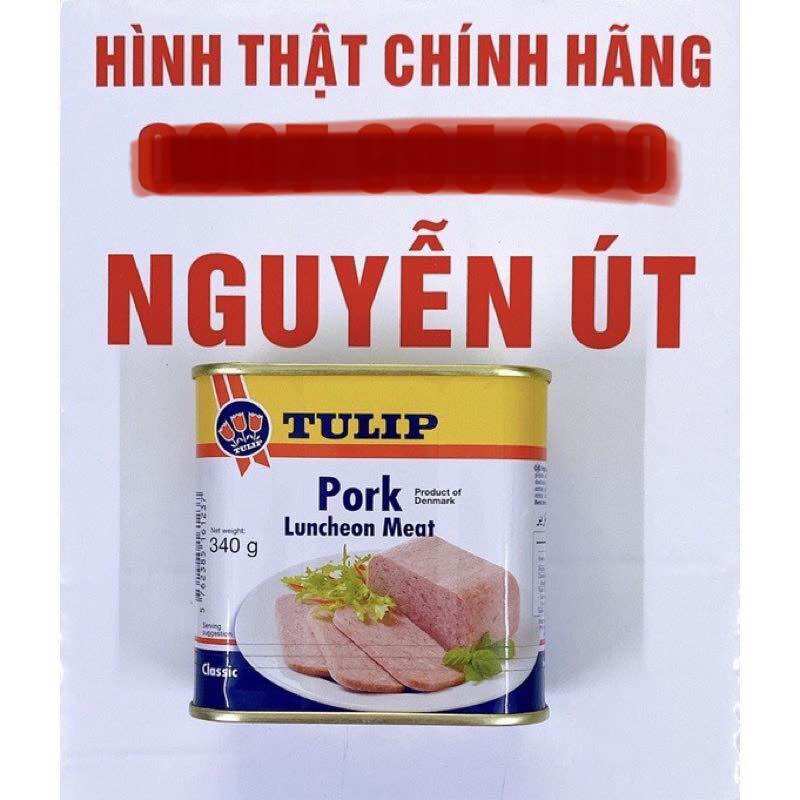 [HCM]thịt hộp tulip pork 340g