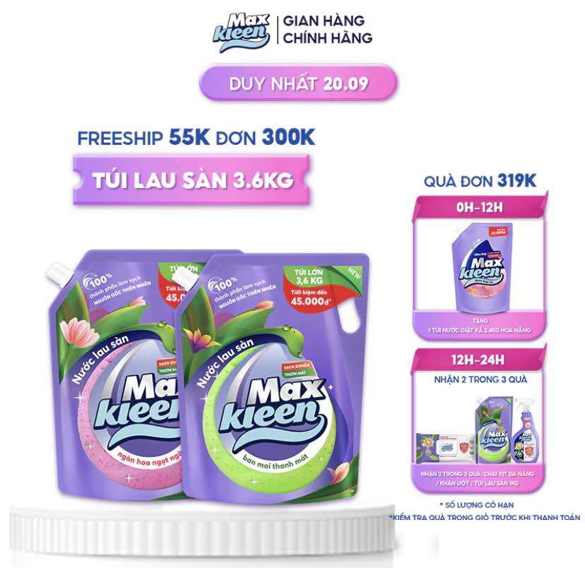 Nước lau sàn MAXKLEEN