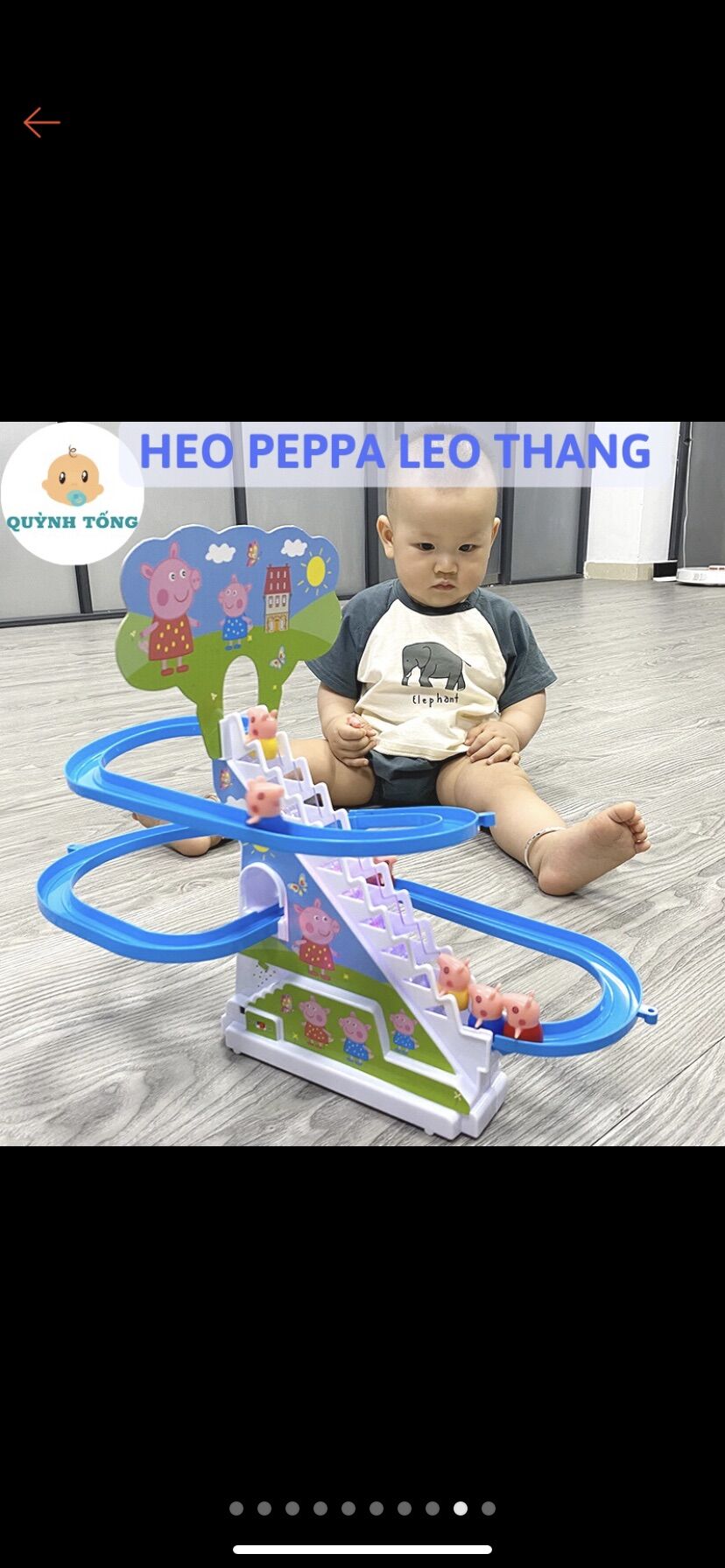 Đồ chơi heo peppa leo cầu thang