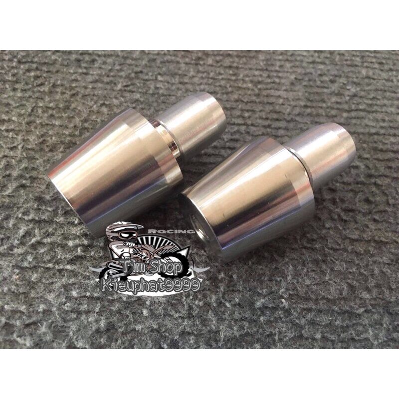 Gù inox dài trơn đặc 1 cặp gắn mọi loại xe