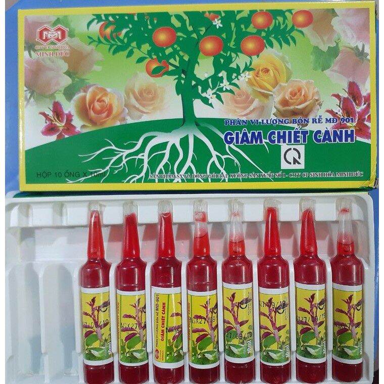 (HỘP 10 ỐNG ) Kích Rễ Giâm Chiết Cành MĐ-901 (ống 10ml)