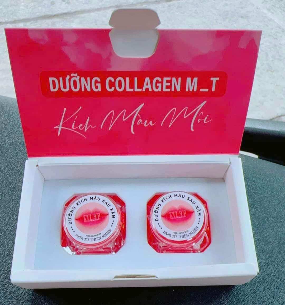 DƯỠNG MÔI COLLAGEN M_T - KÍCH MÀU MÔI. Khử thâm môi, dưỡng ẩm mềm môi, kích màu sau phun xăm, đặc  & chống thâm môi