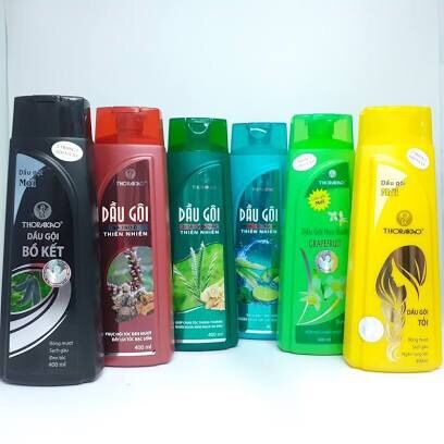 Combo 6 chai dầu gội Thorakao đủ mùi ngăn rụng tóc chai 400ml