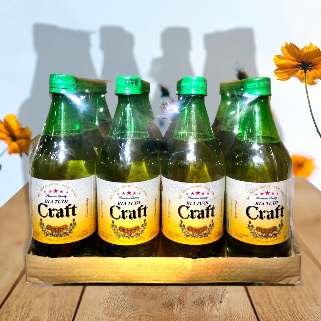 Bia Tươi Craft (chai nhựa 900ml) CHÍNH HÃNG