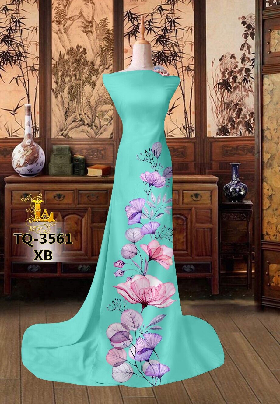 Vải áo dài in hoa