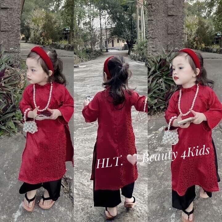 Áo dài đi chúc Tết cho bé